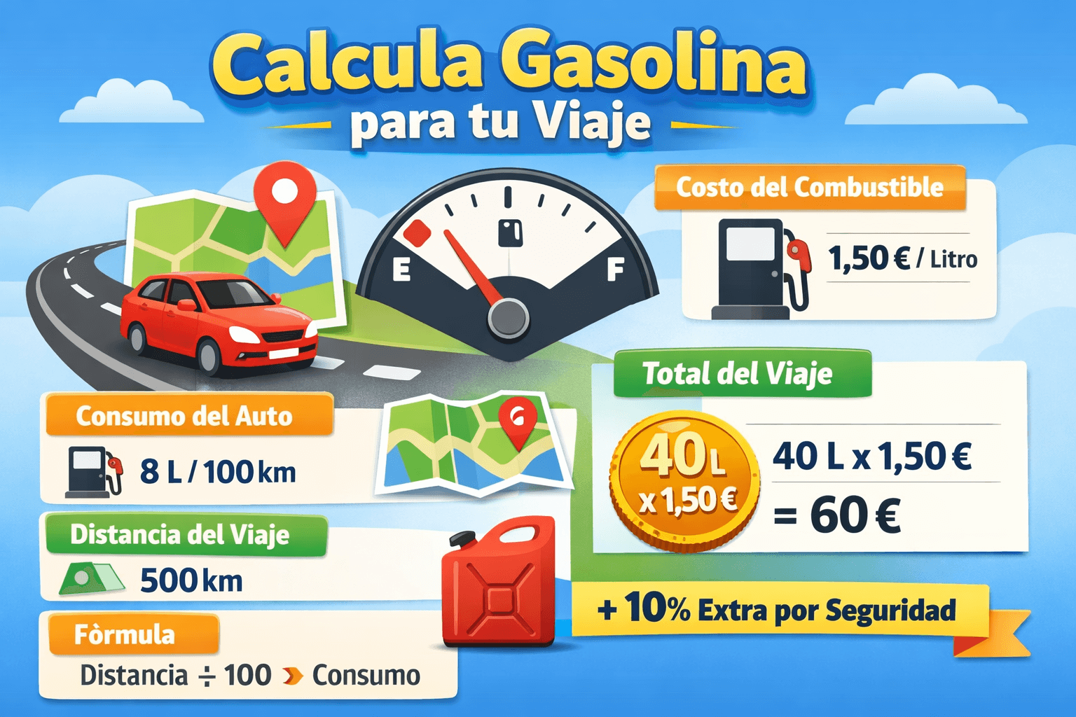Calcula Gasolina para tu Viaje: Guía Rápida y Fácil
