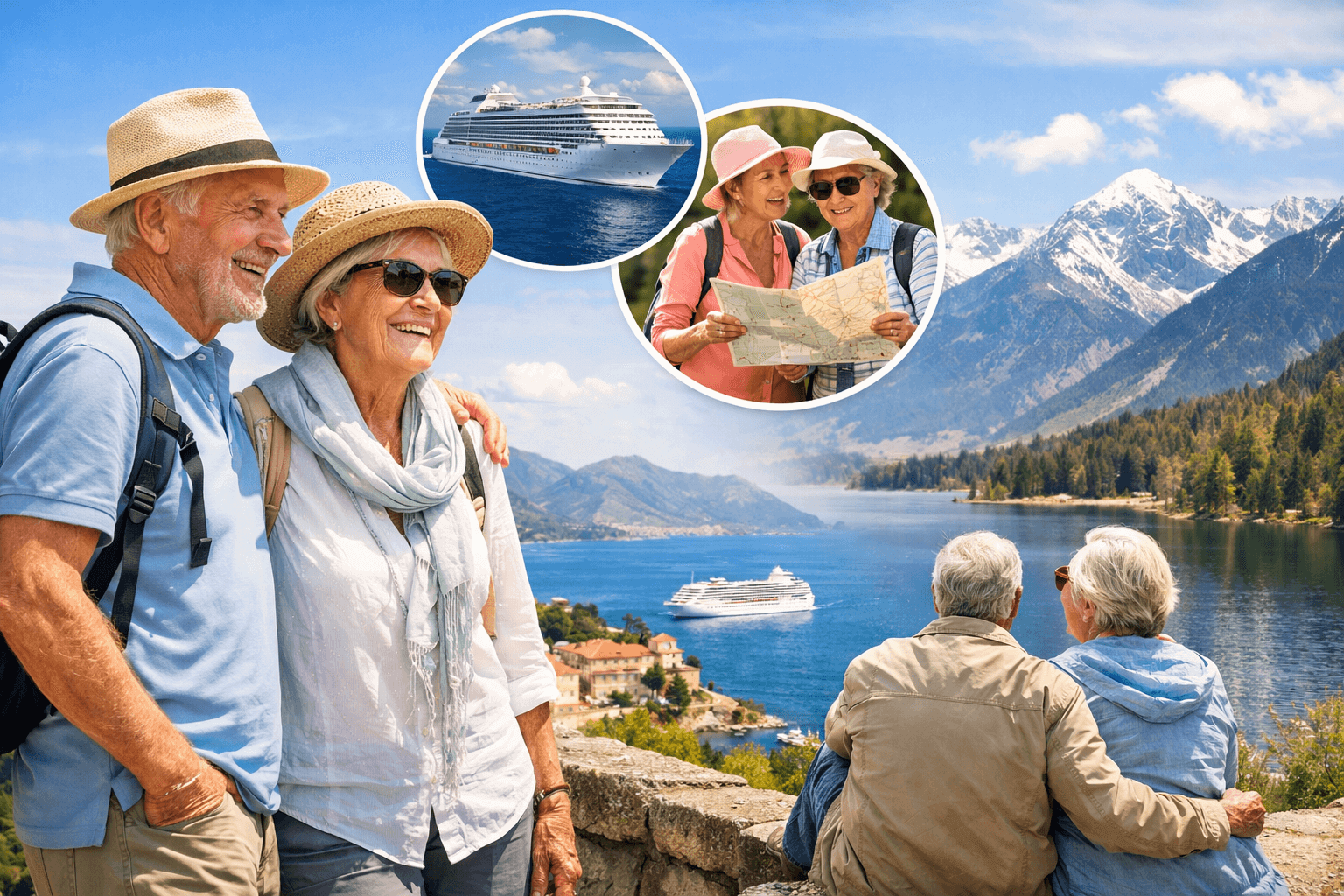 Explora el mundo con azul marino: viajes para mayores de 60 años