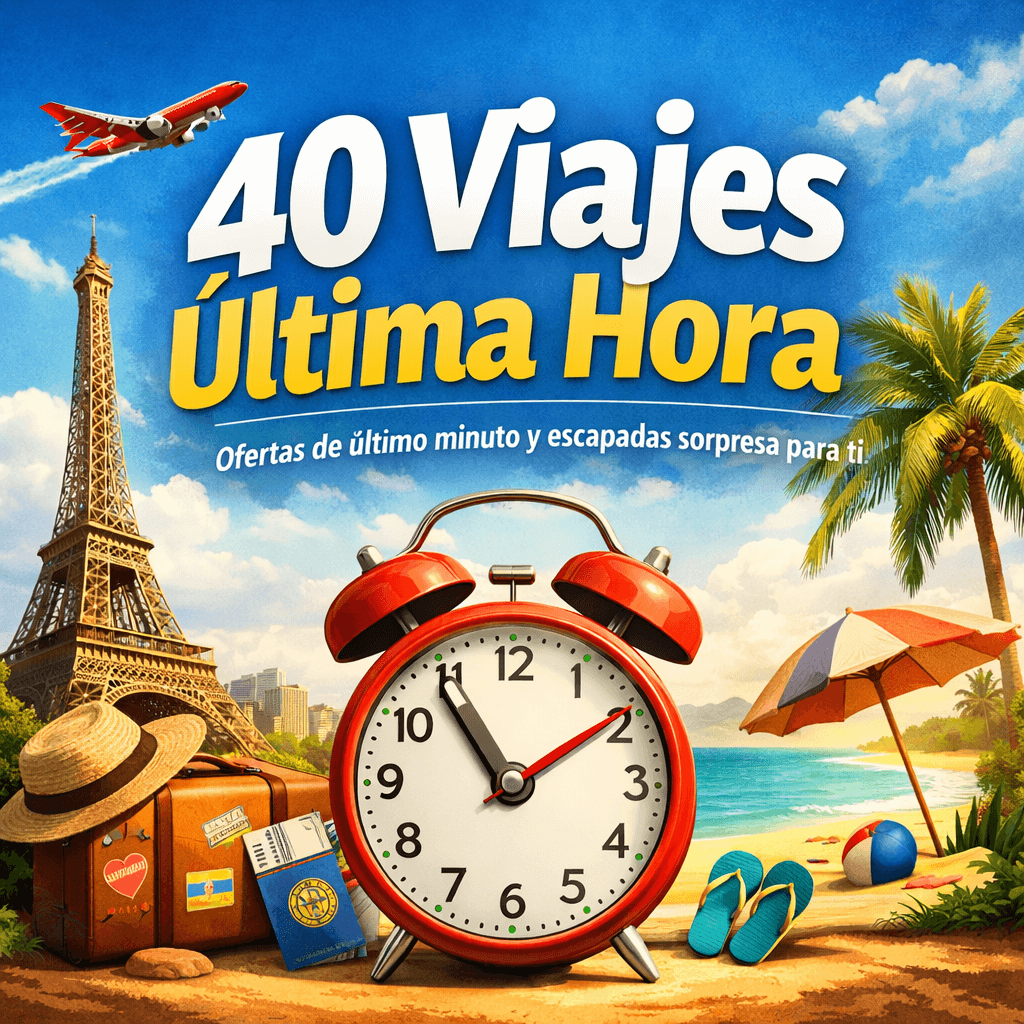 40 Viajes Última Hora: ¡Aprovecha Ofertas y Haz las Maletas!